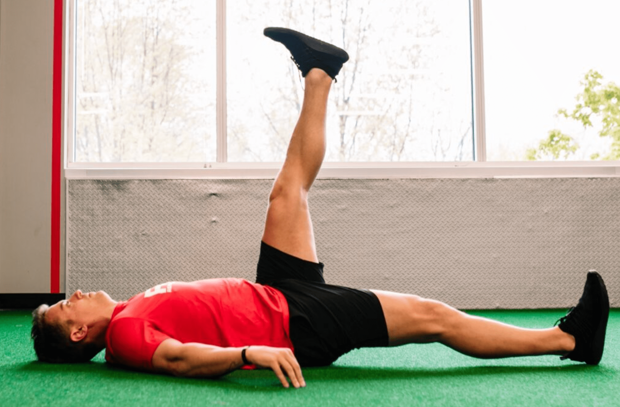 Elevate the injured leg for ankle pain