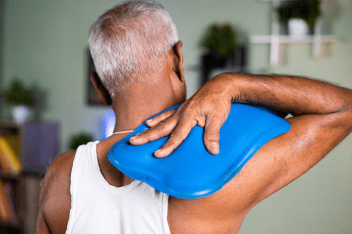 Heating therapy for neck pain