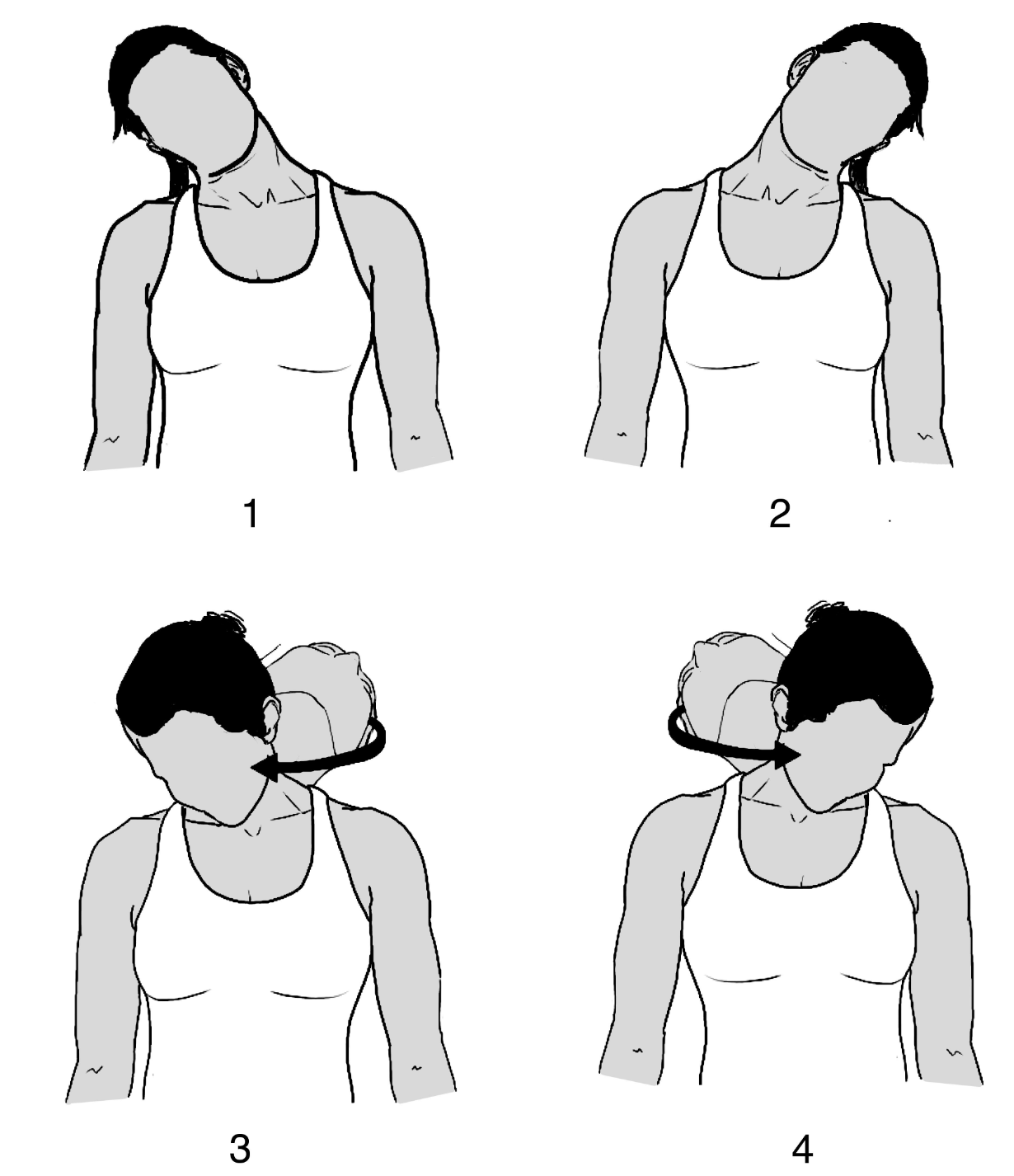 Neck and Shoulder Rolls for wrist, arm, and shoulder pain